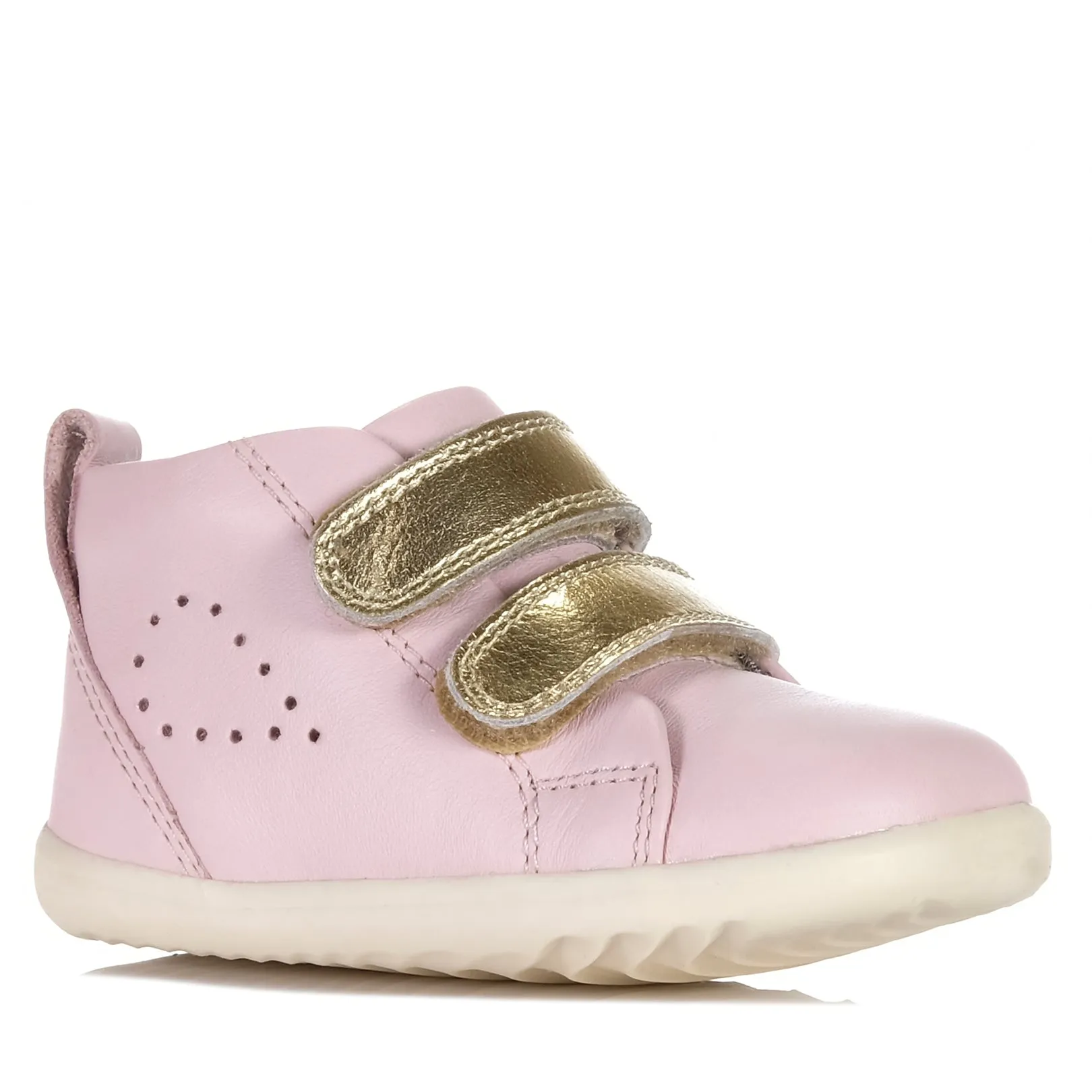 Bobux Step Up Grass Court Hi Ballet Pink
