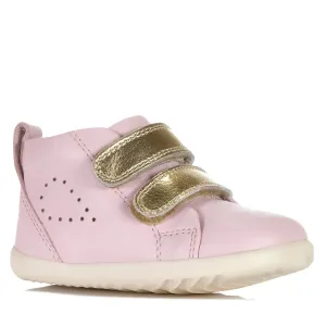 Bobux Step Up Grass Court Hi Ballet Pink