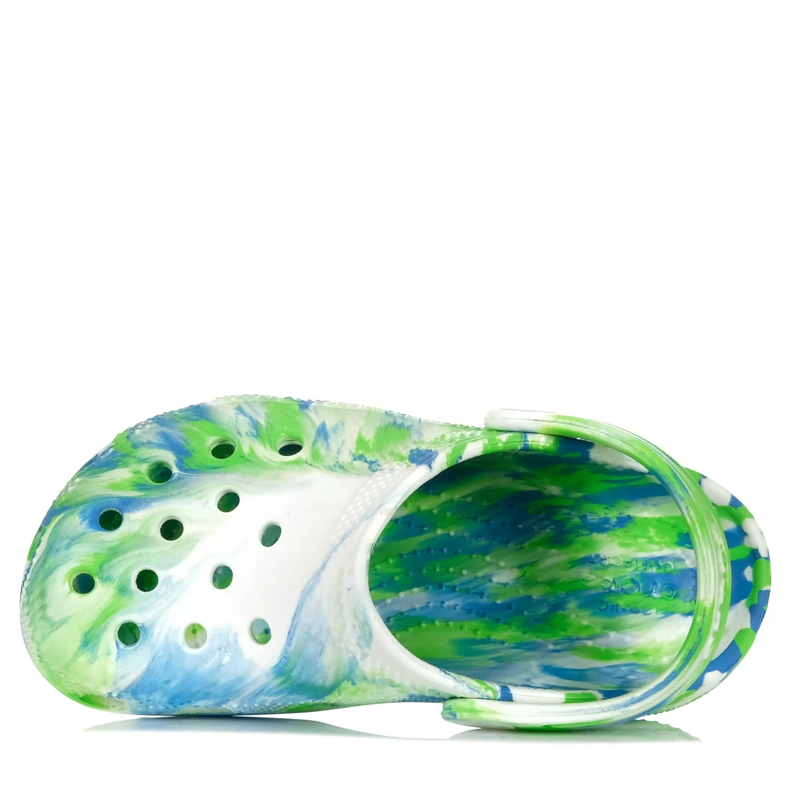 Crocs Kids Classic Glow Marbled Clog Prep Blue/Multi