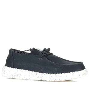 Hey Dude Womens Wendy Stretch Canvas Black