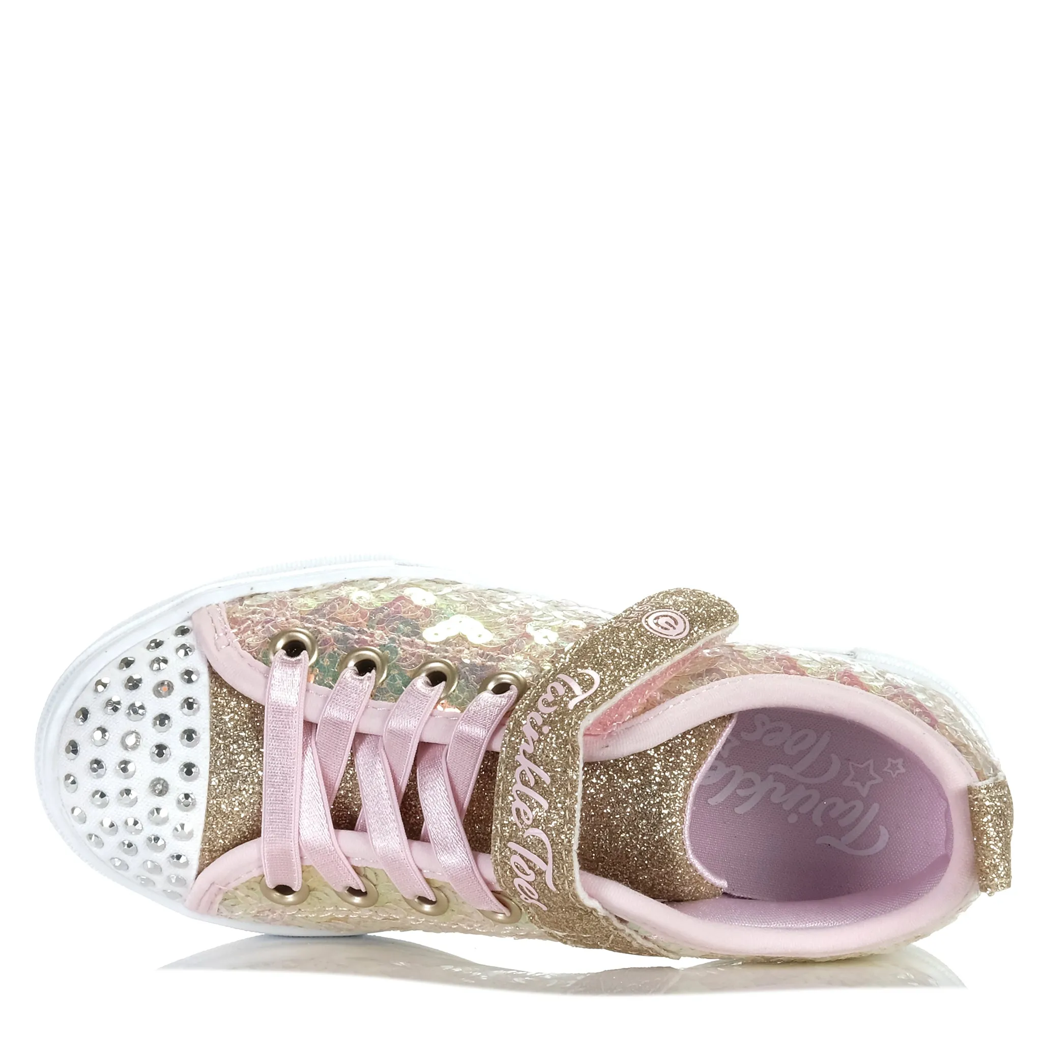 Skechers Kids' Twinkle Sparks - Sequin Party 314812L Gold/Pink