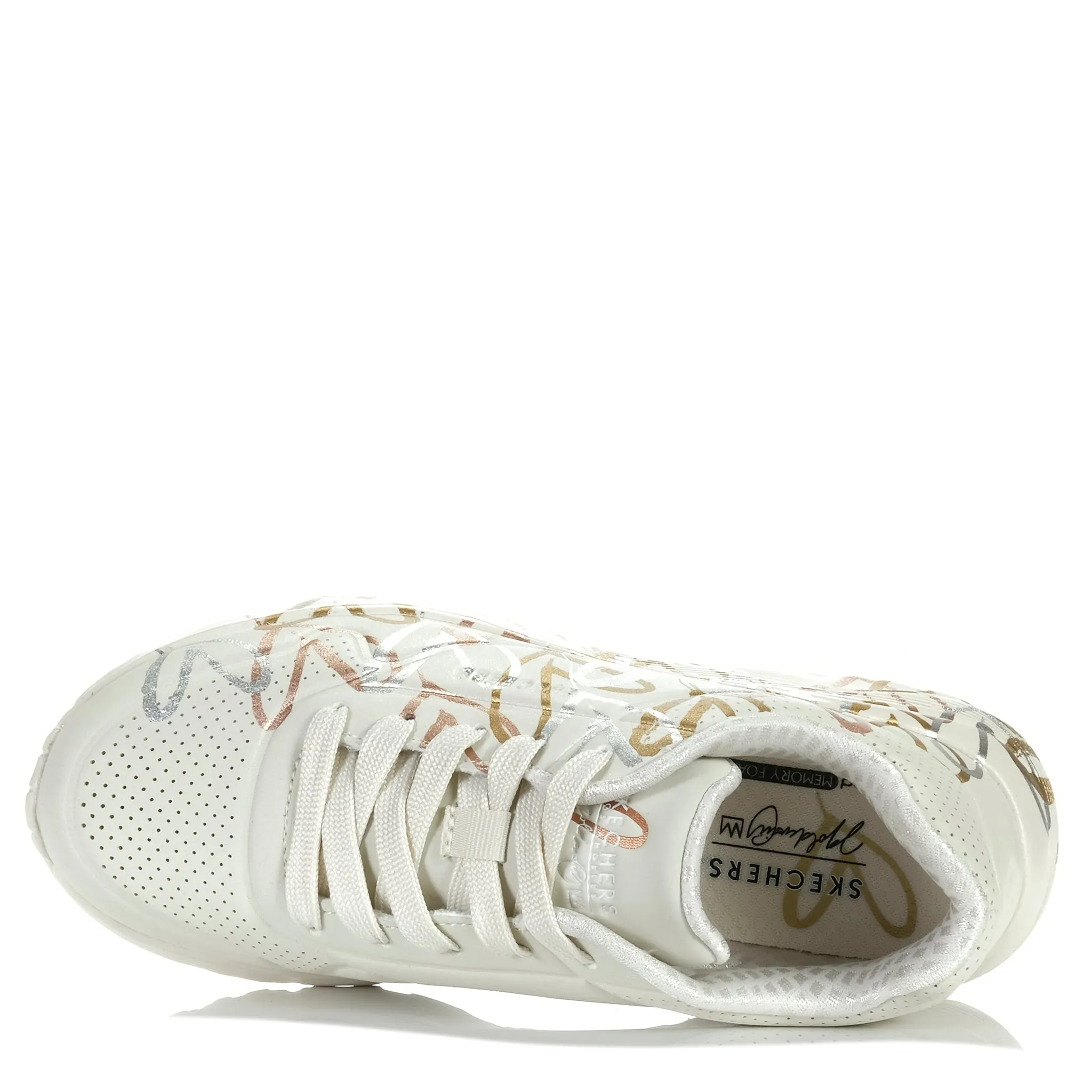 Skechers x JGoldcrown: Uno Lite - Metallic Love 314067L